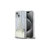 Guess GUHCP15MLFCSEGT iPhone 15 Plus / 14 Plus készülékhez 6.7"-os transzparens kemény tok Liquid Glitter arany csíkos
