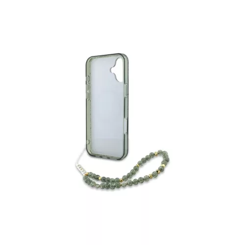 Guess GUHMP16SHCPOFPA iPhone 16 készülékhez 6.1" keménytok IML Flowers Allover Electro With Pearl St zöld