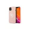 Guess GUHCP13SLS4GWPI iPhone 13 mini készülékhez 5,4" kemény tok szilikon 4G Logo rózsaszín