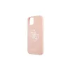 Guess GUHCP13SLS4GWPI iPhone 13 mini készülékhez 5,4" kemény tok szilikon 4G Logo rózsaszín