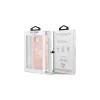 Guess GUHCP13SLS4GWPI iPhone 13 mini készülékhez 5,4" kemény tok szilikon 4G Logo rózsaszín