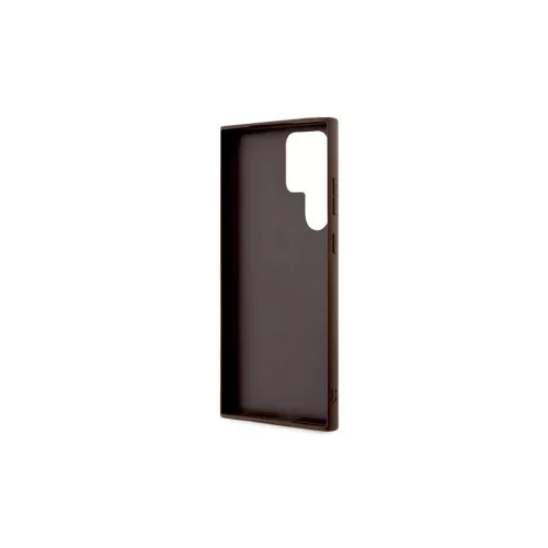 Guess GUHCS23LG4GFBR S23 Ultra S918 készülékhez kemény tok 4G Metal Gold Logo barna