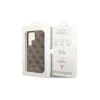Guess GUHCS23LG4GFBR S23 Ultra S918 készülékhez kemény tok 4G Metal Gold Logo barna