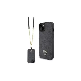   Guess GUHCP15MP4TDSCPK iPhone 15 Plus / 14 Plus 6.7" készülékhez keménytok Crossbody 4G Metal Logo fekete