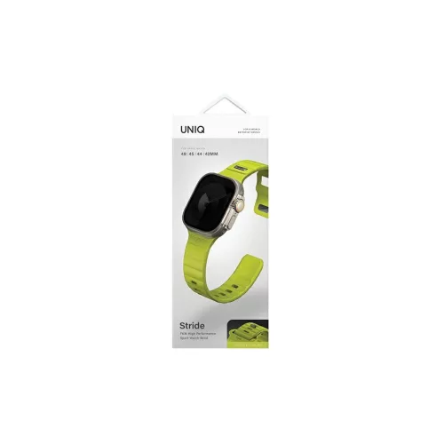 UNIQ Strap Stride Apple Watch Series 1/2/3/4/5/6/7/8/9/SE1/2/3/Ultra1/2/3 készülékhez 42/44/45/49 mm FKM gumi óraszíj