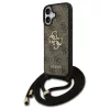 Guess 4G Big Logo Cord Stap Crossbody tok iPhone 17 készülékhez barna