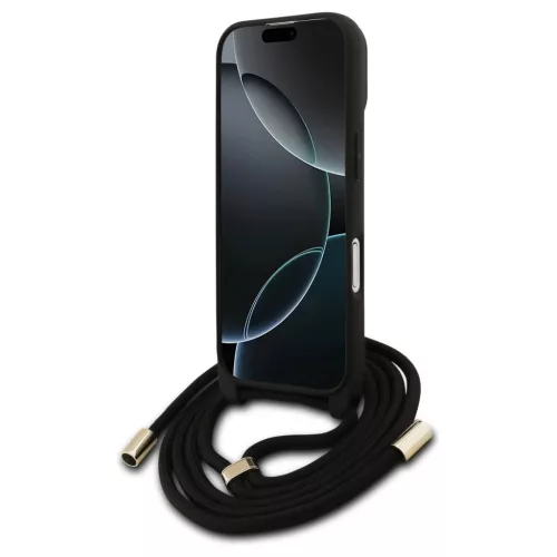 Guess 4G Big Logo Cord Stap Crossbody tok iPhone 17 készülékhez barna