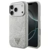 Guess Glitter Triangle Logo MagSafe tok iPhone 17 Pro készülékhez ezüst