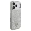 Guess Glitter Triangle Logo MagSafe tok iPhone 17 Pro készülékhez ezüst