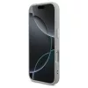 Guess Glitter Triangle Logo MagSafe tok iPhone 17 Pro készülékhez ezüst