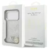 Guess Glitter Triangle Logo MagSafe tok iPhone 17 Pro készülékhez ezüst