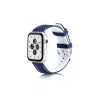 Beline Apple Watch készülékhez szilárd szilikon szíj 42/44/45/49mm tengerészkék/fehér