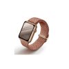 UNIQ Aspen Strap Apple Watch 44/42/45 mm Series 1/2/3/4/5/6/7/8/SE/SE2/SE3 készülékhez fonott tű grapefruit