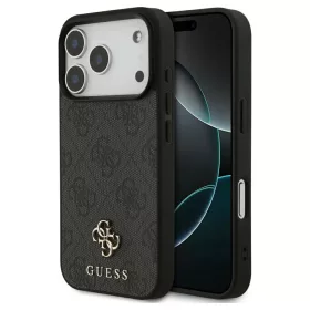   Guess 4G Small Classic Logo MagSafe tok iPhone 17 Pro készülékhez fekete