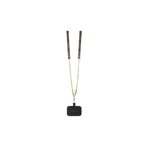 Guess GUHCP15MP4TDSCPW iPhone 15 Plus / 14 Plus készülékhez 6.7" kemény tok Crossbody 4G Metal Logo barna