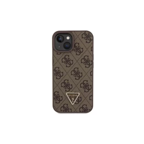 Guess GUHCP15MP4TDSCPW iPhone 15 Plus / 14 Plus készülékhez 6.7" kemény tok Crossbody 4G Metal Logo barna