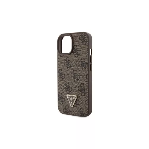 Guess GUHCP15MP4TDSCPW iPhone 15 Plus / 14 Plus készülékhez 6.7" kemény tok Crossbody 4G Metal Logo barna