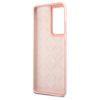 Guess GUHCS21LLSVSPI Script Vintage keménytok Samsung Galaxy S21 Ultra G998 készülékhez rózsaszín