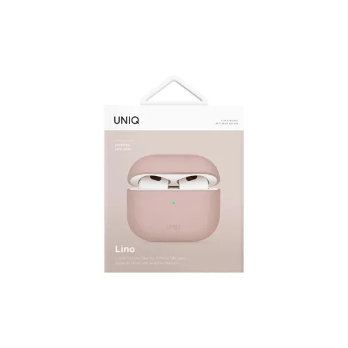 UNIQ tok Lino AirPods 4 készülékhez szilikon rózsaszín