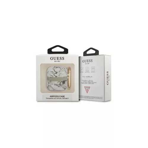 Guess GUA2HCHMAG AirPods készülékhez tok Marble Strap Collection szürke