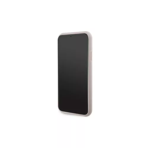 Guess GUHMN61G4GFRP iPhone 11 6.1"/Xr készülékhez keménytok 4G Collection Leather Metal Logo MagSafe rózsaszín