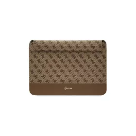   Guess Sleeve GUCS14PS4SGW 14" laptoptok készülékhez 4G Stripe Metal Logo barna