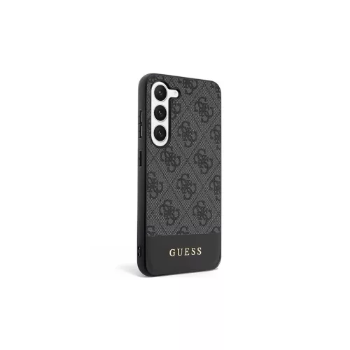 Guess GUHCS23SG4GLGR S911 4G Stripe Collection keménytok Samsung Galaxy S23 készülékhez, fekete