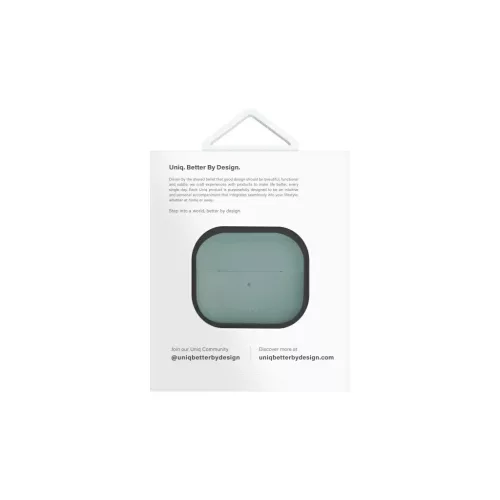 UNIQ case Lino AirPods 4 készülékhez szilikon tok iceplant zöld