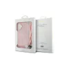 Guess GUHMP16SHCTSGNSP iPhone 16 6.1" készülékhez kemény tok Crossbody Cord Script MagSafe rózsaszín