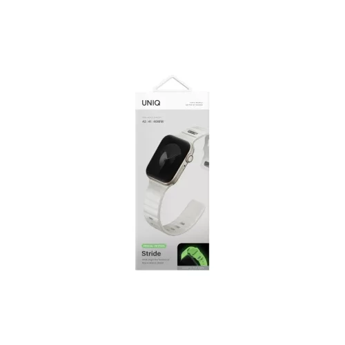 UNIQ Band Stride SE Apple Watch 42/41/40mm készülékhez FKM gumi szíj lume