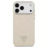 Guess Triangle Logo MagSafe tok iPhone 17 Pro készülékhez bézs