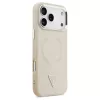 Guess Triangle Logo MagSafe tok iPhone 17 Pro készülékhez bézs