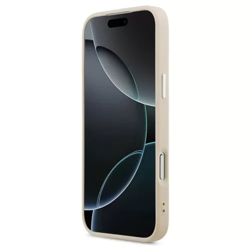 Guess Triangle Logo MagSafe tok iPhone 17 Pro készülékhez bézs