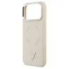 Guess Triangle Logo MagSafe tok iPhone 17 Pro készülékhez bézs