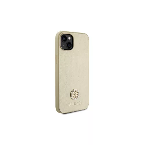 Guess GUHCP15MPS4DGPD iPhone 15 Plus/14 Plus 6,7" készülékhez keménytok Strass Metal Logo arany