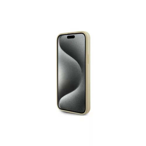 Guess GUHCP15MPS4DGPD iPhone 15 Plus/14 Plus 6,7" készülékhez keménytok Strass Metal Logo arany
