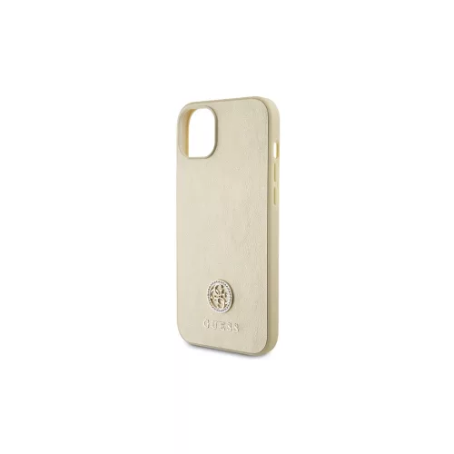 Guess GUHCP15MPS4DGPD iPhone 15 Plus/14 Plus 6,7" készülékhez keménytok Strass Metal Logo arany