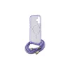 Guess GUHMP16SHCTSGNSU iPhone 16 6.1" készülékhez keménytok Crossbody Cord Script MagSafe lila