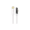 USAMS ferdén csatlakozós USB-C to Lightning kábel PD 20W Gyors Töltés, Iceflake Series, 2m, fehér SJ586USB02