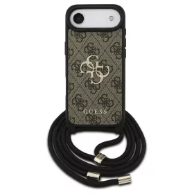  Guess 4G Big Logo Cord Stap Crossbody tok iPhone Air készülékhez barna