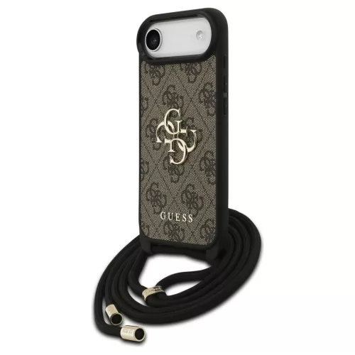 Guess 4G Big Logo Cord Stap Crossbody tok iPhone Air készülékhez barna
