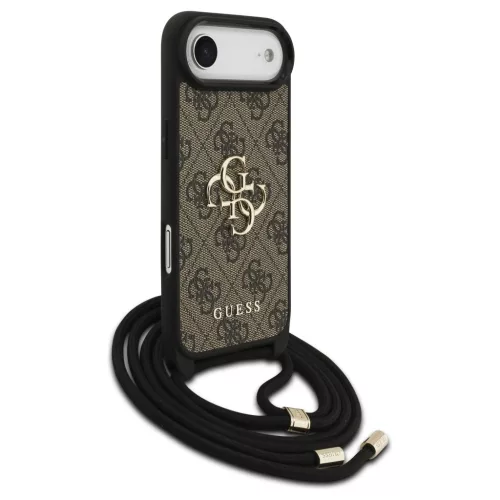 Guess 4G Big Logo Cord Stap Crossbody tok iPhone Air készülékhez barna
