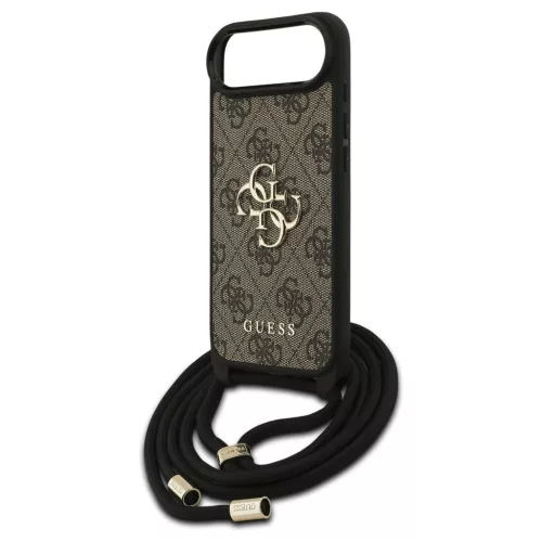 Guess 4G Big Logo Cord Stap Crossbody tok iPhone Air készülékhez barna