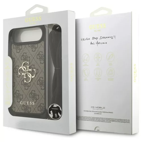 Guess 4G Big Logo Cord Stap Crossbody tok iPhone Air készülékhez barna