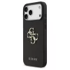 Guess Grained Big 4G & Classic Logo tok iPhone 17 Pro Max készülékhez fekete