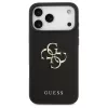Guess Grained Big 4G & Classic Logo tok iPhone 17 Pro Max készülékhez fekete