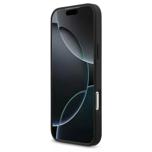 Guess Grained Big 4G & Classic Logo tok iPhone 17 Pro Max készülékhez fekete