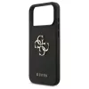 Guess Grained Big 4G & Classic Logo tok iPhone 17 Pro Max készülékhez fekete