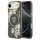 Guess IML Glitter Flowers Triangle MagSafe tok iPhone Air készülékhez fekete