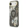 Guess IML Glitter Flowers Triangle MagSafe tok iPhone Air készülékhez fekete